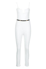 Φόρτωση εικόνας στο εργαλείο προβολής Συλλογής, Plunge Belted Jumpsuit - Γυναικεία Ολόσωμη Φόρμα - 9089717
