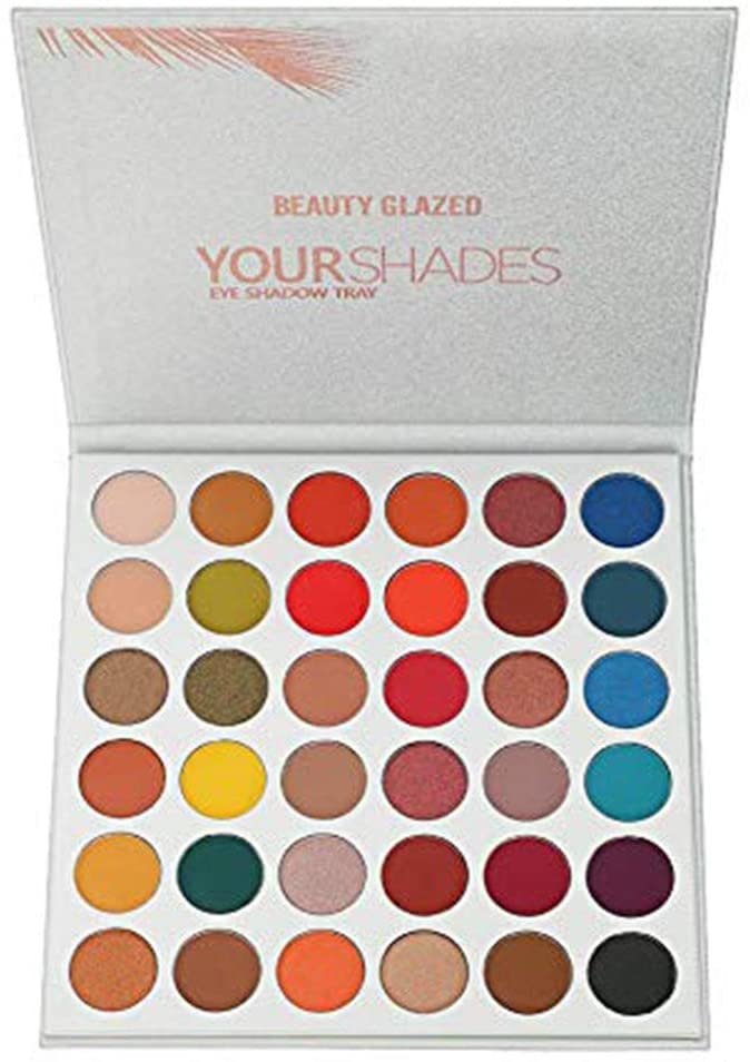 Beauty Glazed Your Shades Matte Glitter Makeup 36 Colors Eyeshadow Palette Highlighter Shimmer Makeup Pigment Eyeshadow Palette Cosmetics - 3901793