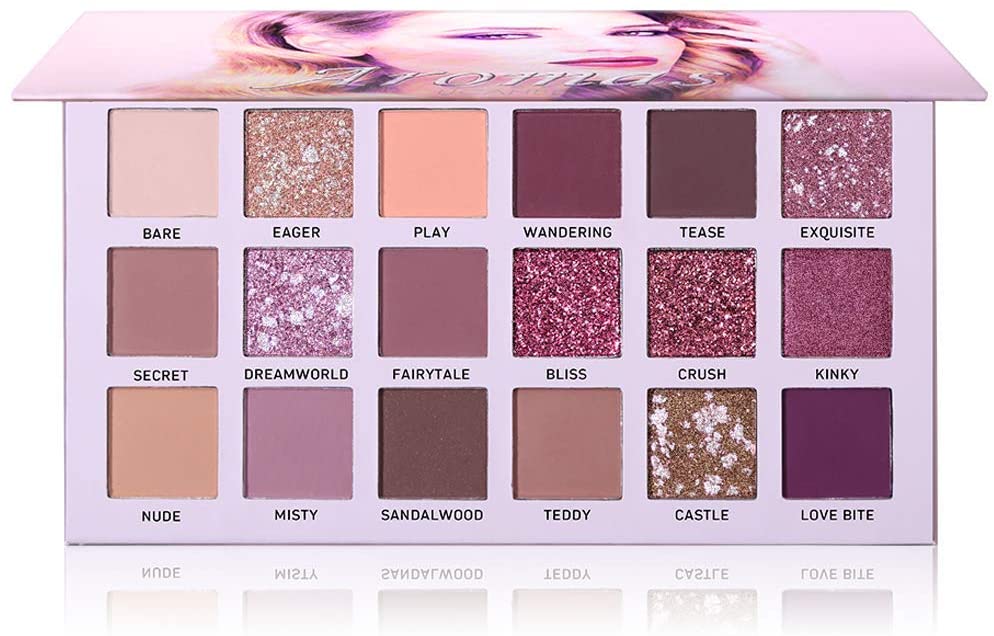 UCANBE 18 Colors Aromas New Nude Eyeshadow Palette Long Lasting Multi Reflective Shimmer Matte Glitter Pressed Pearls Eye Shadow Makeup Pallet - 3901789