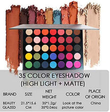 Φόρτωση εικόνας στο εργαλείο προβολής Συλλογής, 35 Color Studio Eye Shadow Palette Makeup Palette - Perfectly combinable color shades - Matt Luminous and shimmering textures For seductive eyes - 3901777
