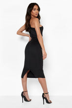 Φόρτωση εικόνας στο εργαλείο προβολής Συλλογής, One Shoulder Pleated Detail Midi Dress - Γυναικείο μίντι Φόρεμα - 9090163
