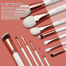 Φόρτωση εικόνας στο εργαλείο προβολής Συλλογής, Professional Makeup Brush Set with Case Soft Synthetic Bristles - 12 Επαγγελματικά Πινέλα Μακιγιάζ Από Συνθετική Τρίχα - 5702488
