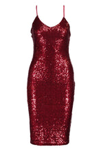 Φόρτωση εικόνας στο εργαλείο προβολής Συλλογής, Sexy Sequin Strappy Midi Dress -Γυναικείο Μίντι Φόρεμα με Παγιέτα - 9021892
