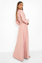 Φόρτωση εικόνας στο εργαλείο προβολής Συλλογής, Satin Twist Front Maxi Bridesmaid Dress - Γυναικείο Μάξι Φόρεμα Από Σατέν - 9002095
