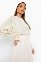 Φόρτωση εικόνας στο εργαλείο προβολής Συλλογής, Sequin Batwing Midi Bridesmaid Dress - Γυναικείο μίντι Φόρεμα - 9000511
