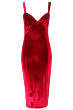 Φόρτωση εικόνας στο εργαλείο προβολής Συλλογής, Velvet Bustier Midi Dress - Γυναικείο μίντι Φόρεμα - 9000515
